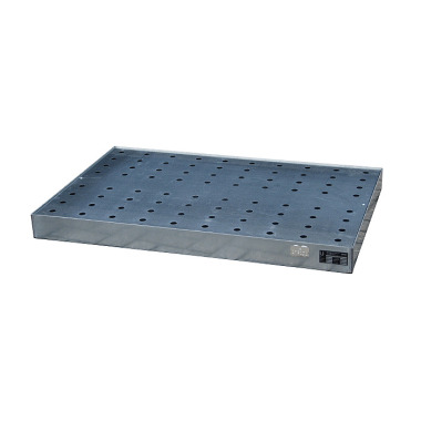 BAUER Small container tray for pallets KGW-P 3/M, galvanised 4473-70-1000-7