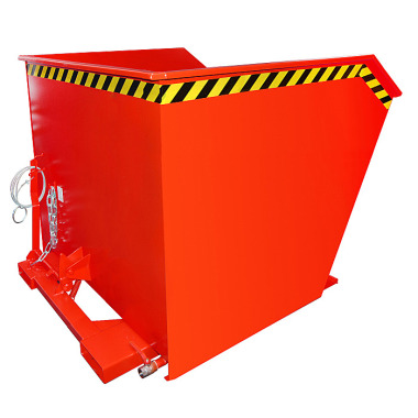 BAUER Chip tipping container GU-E 2000, painted, fire red 4479-45-0000-2