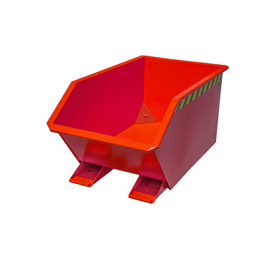 BAUER Chip tipping container GU-E 300, painted, fire red 4479-40-0000-2