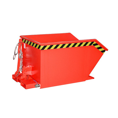 BAUER Chip tipping container GU-E 500, painted, fire red 4479-41-0000-2