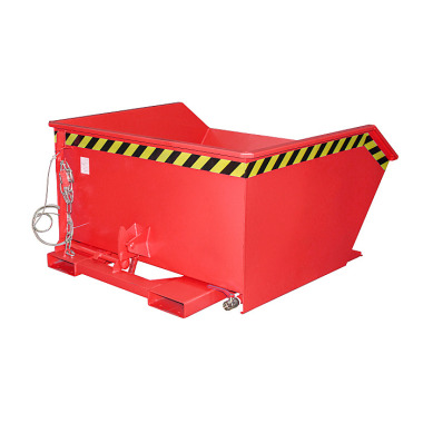 BAUER Chip tipping container GU-E 750, painted, fire red 4479-42-0000-2