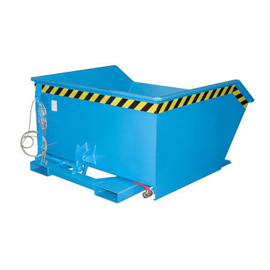 BAUER Chip tipping container GU-E 750, painted, light blue 4479-42-0000-3