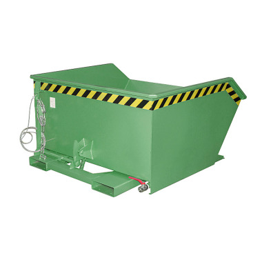 BAUER Chip tipping container GU-E 750, painted, reseda green 4479-42-0000-4