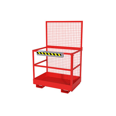 BAUER Working platform MB-D, painted, RAL 3000 fire red 4427-01-0000-2