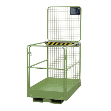 BAUER Safety basket SIKO/L, lacquered, RAL 6011 Reseda green 4427-32-0000-4