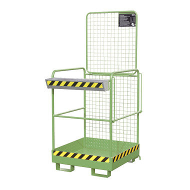 BAUER Safety basket SIKO-M, lacquered, RAL 6011 Reseda green 4427-36-0000-4