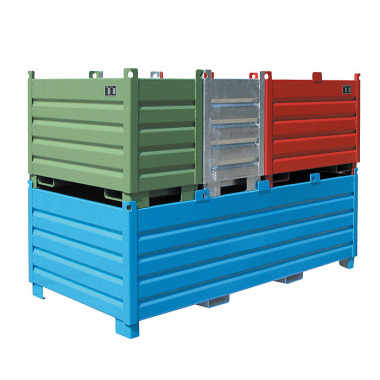 BAUER SBS 2000 collection container system, painted, RAL 2000 yellow-orange 4511-03-0000-1