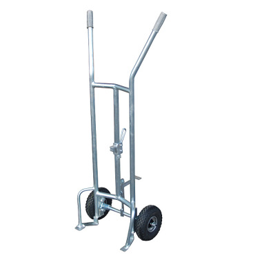 BAUER Drum trolley FP-L, galvanised 4455-02-0000-7