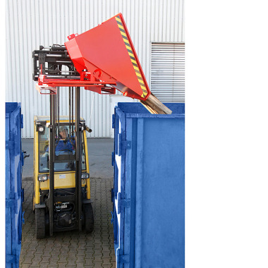 BAUER Tipping container 3S 300, hot-dip galvanised 4498-70-0000-7