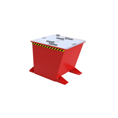 BAUER GU-RZ 55 tipping container, painted, RAL 3000 fire red 4409-30-0000-2