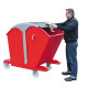 BAUER RD 1000 tipping container, painted RAL 3000 fire red 4483-02-0000-2