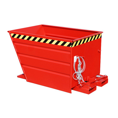 BAUER Tipping container VG 550, painted, RAL 3000 fire red 4535-01-0000-2