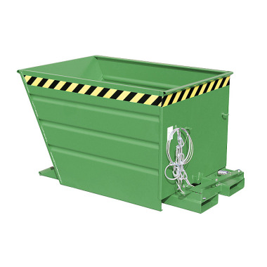 BAUER Tipping container VG 550, painted, RAL 6011 Reseda green 4535-01-0000-4