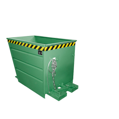 BAUER Tipping container VG 700, painted, RAL 6011 Reseda green 4535-02-0000-4