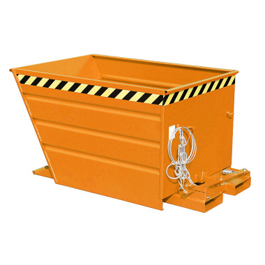 BAUER Tipping container VG 900, painted, RAL 2000 yellow-orange 4535-03-0000-1