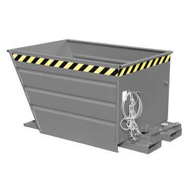 BAUER Tipping container VG 900, painted, RAL 7005 mouse grey 4535-03-0000-5