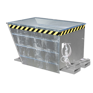 BAUER Tipping container VG 900, hot-dip galvanised 4535-03-0000-7