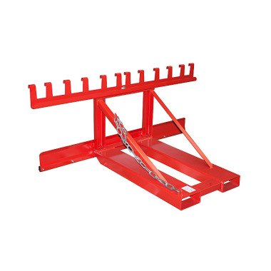 BAUER Bin lifter MH-III, painted RAL 3000 fire red 4496-07-0000-2