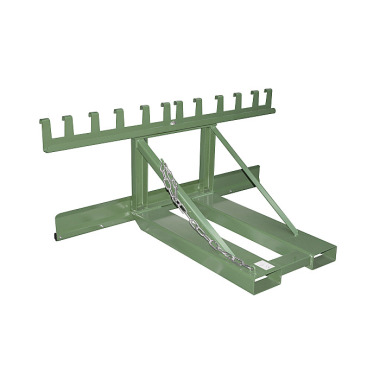 BAUER Waste bin lifter MH-III, painted, RAL 6011 Reseda green 4496-07-0000-4