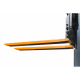 BAUER Fork extension GO 100/40 (length 1600), painted, RAL 2000 yellow-orange 4475-13-4000-1