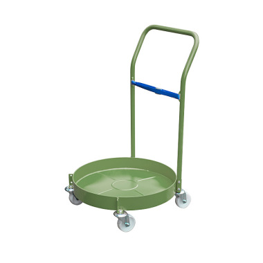 BAUER Drum trolley FRW-III, painted, RAL 6011 Reseda green 4455-07-0000-4