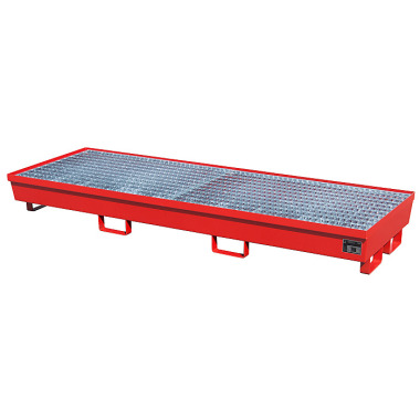 BAUER Sump tray AM-4/B, painted, RAL 3000 fire red 4447-04-0000-2