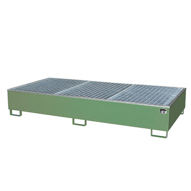 BAUER Sump tray AW 1000-2/PE, painted, RAL 6011 Reseda green 4402-95-0000-4