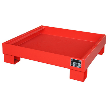 BAUER Sump tray AW 60-2, painted, RAL 3000 fire red 4471-51-0000-2