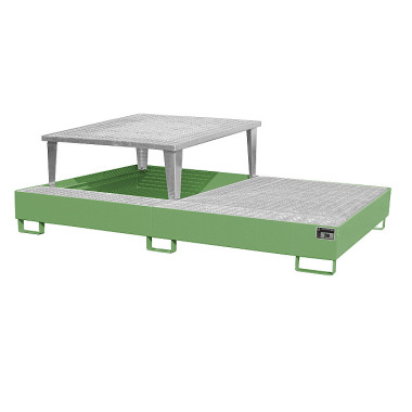 BAUER Drip tray AWA 21, painted, RAL 6011 Reseda green 4402-80-0000-4