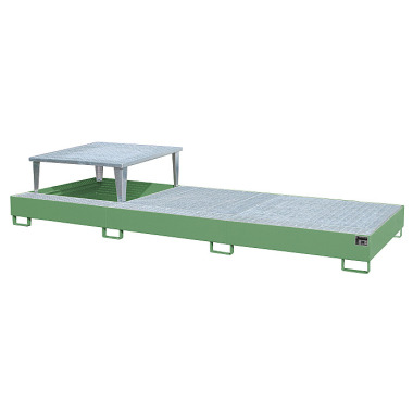 BAUER Drip tray AWA 31, painted, RAL 6011 Reseda green 4402-81-0000-4