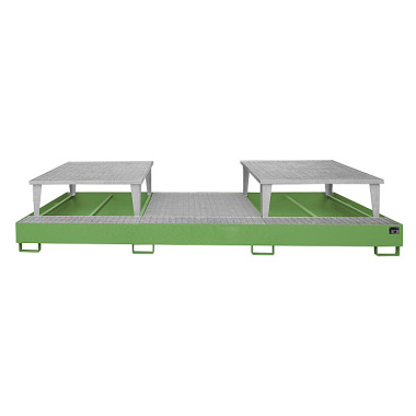 BAUER Drip tray AWA 32, painted, RAL 6011 Reseda green 4402-82-0000-4