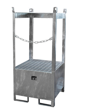 BAUER Drum stacking pallet FSP-1, hot-dip galvanised 4442-03-0000-7