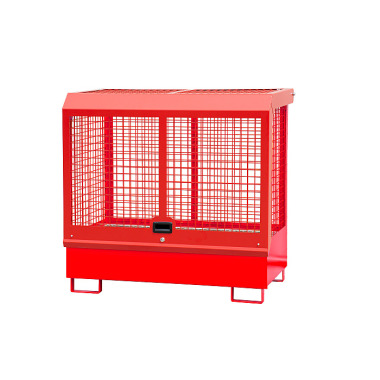 BAUER Hazardous goods depot GD-C, painted, RAL 3000 fire red 4416-03-0000-2