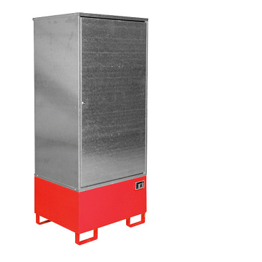 BAUER Hazardous materials cabinet GS-1, painted, RAL 3000 fire red 4495-20-0000-2