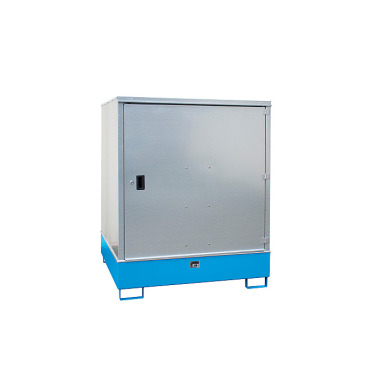 BAUER Hazardous materials cabinet GS-3, painted, RAL 5012 light blue 4495-22-0000-3