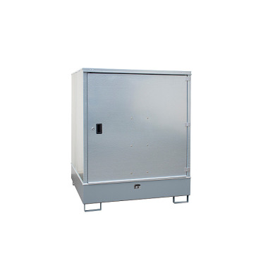 BAUER Hazardous materials cabinet GS-3, painted, RAL 7005 Mouse grey 4495-22-0000-5