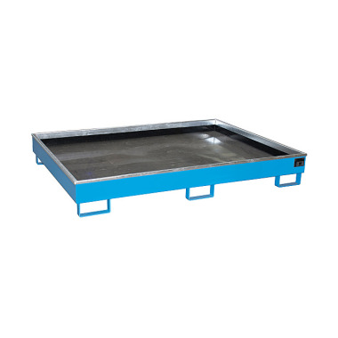 BAUER Shelf tray with PE insert RW 1800 PE, painted, RAL 5012 light blue 4518-52-0000-3