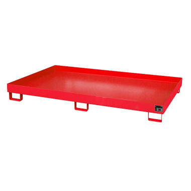 BAUER Shelf tray RW 2200-1, painted, RAL 3000 fire red 4518-48-0000-2