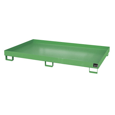 BAUER Shelf tray RW 2200-1, lacquered, RAL 6011 Reseda green 4518-48-0000-4