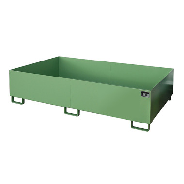 BAUER Shelf tray RW 2200-2, lacquered, RAL 6011 Reseda green 4518-49-0000-4