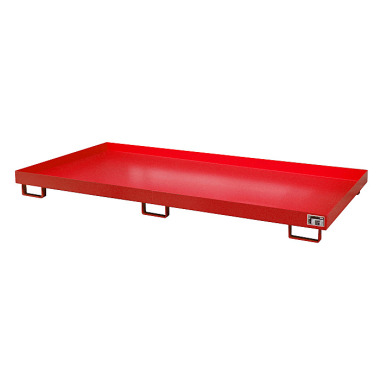 BAUER Shelf tray RW 2700-1, painted, RAL 3000 fire red 4518-41-0000-2