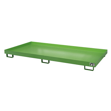 BAUER Shelf tray RW 2700-1, lacquered, RAL 6011 Reseda green 4518-41-0000-4