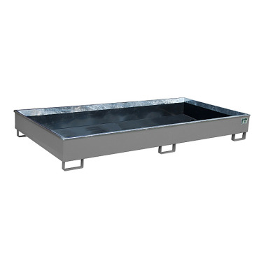 BAUER Shelf tray with PE insert RW 2700-2 PE, lacquered, RAL 7005 mouse grey 4518-54-0000-5