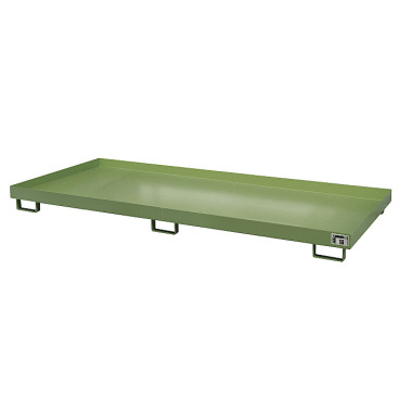 BAUER Shelf tray RW 3300-1, lacquered, RAL 6011 Reseda green 4518-70-0000-4