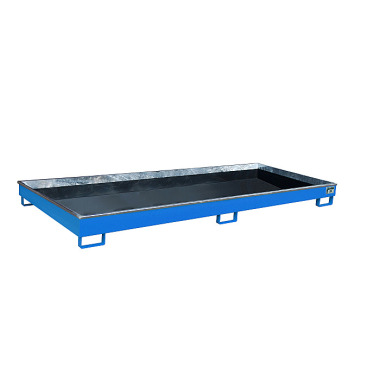 BAUER Shelf tray with PE insert RW 3300-1 PE, painted, RAL 5012 light blue 4518-72-0000-3