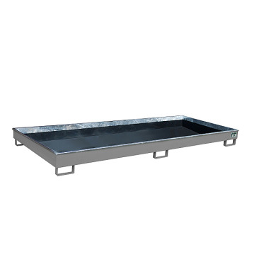 BAUER Shelf tray with PE insert RW 3300-1 PE, lacquered, RAL 7005 mouse grey 4518-72-0000-5