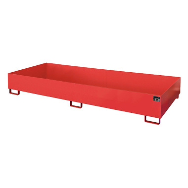 BAUER Shelf tray RW 3300-2, painted, RAL 3000 fire red 4518-74-0000-2