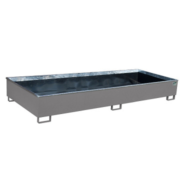 BAUER Shelf tray with PE insert RW 3300-3 PE, lacquered, RAL 7005 mouse grey 4518-80-0000-5