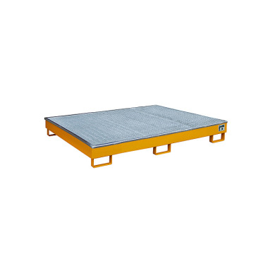 BAUER Shelf tray with PE insert RW-GR 1800 PE, painted, RAL 2000 yellow-orange 4518-56-0000-1