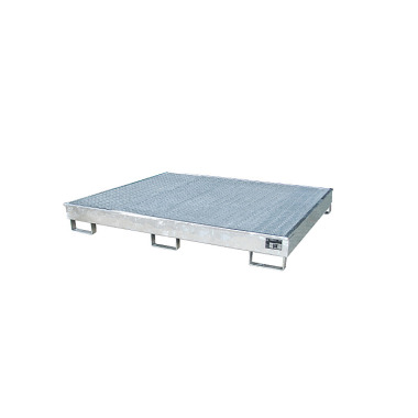 BAUER Shelf tray with PE insert RW-GR 1800 PE, hot-dip galvanised 4518-56-0000-7